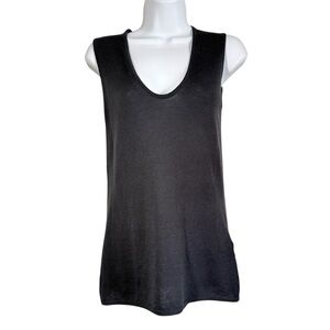 Jarbo Sleeveless Pullover Sweater Size 1 US 6 Small Gray Wool Nylon Cashmere